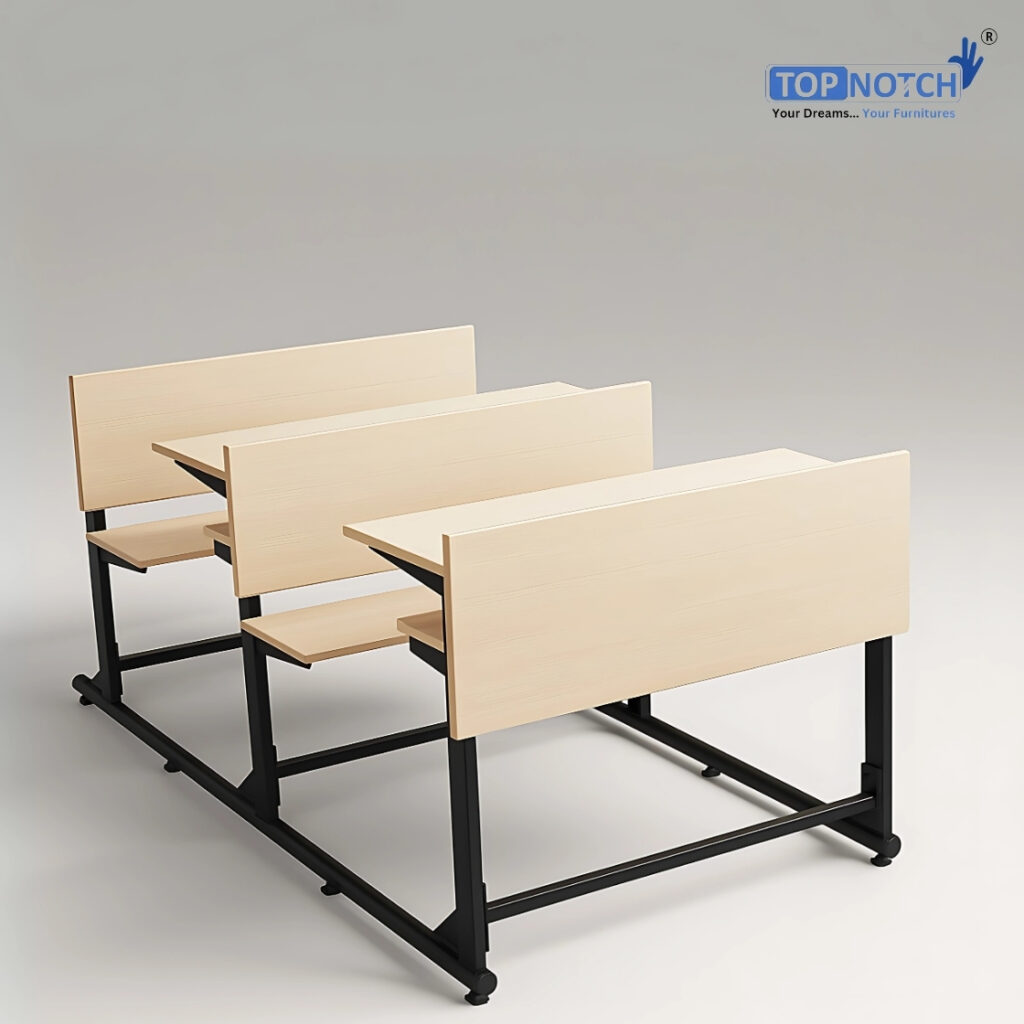 Student Bench Only Dual Seater Interconnected Student Bench with Desk – Classroom ...