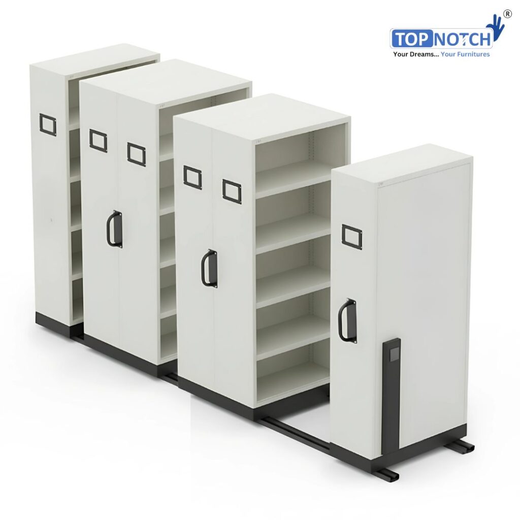 1 Bay – 6 Bodies Mobile Storage Compactor | Hand Push / Push-Pull Type ...