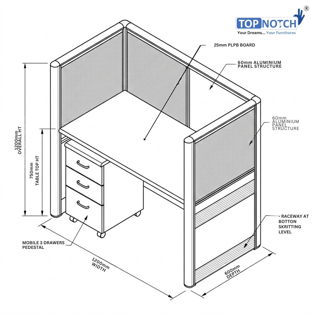 TOPNOTCH WORKSTATION FURNITURE OFFICE (66)
