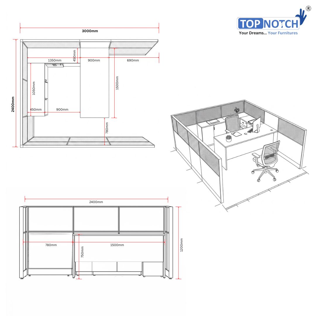 TOPNOTCH WORKSTATION FURNITURE OFFICE (25)